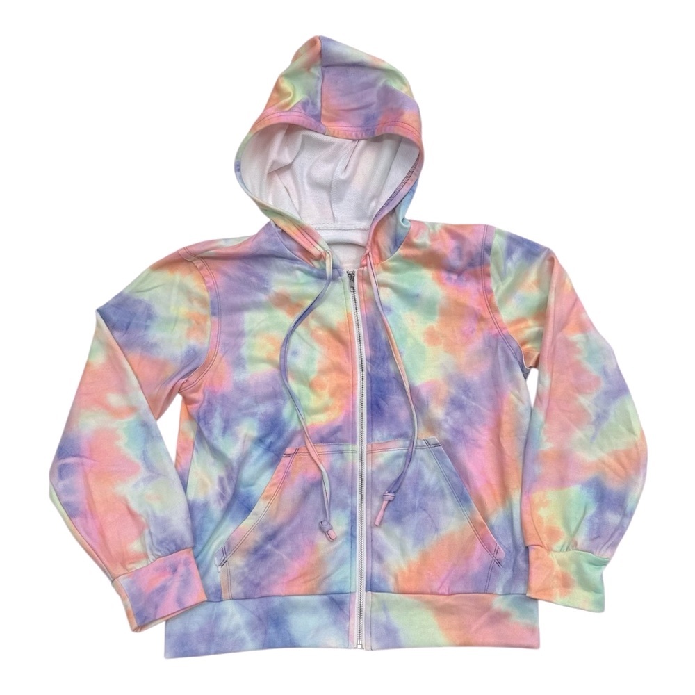 Unbranded Pastel Tie Dye Full Zip Hoodie - Womens Size Small